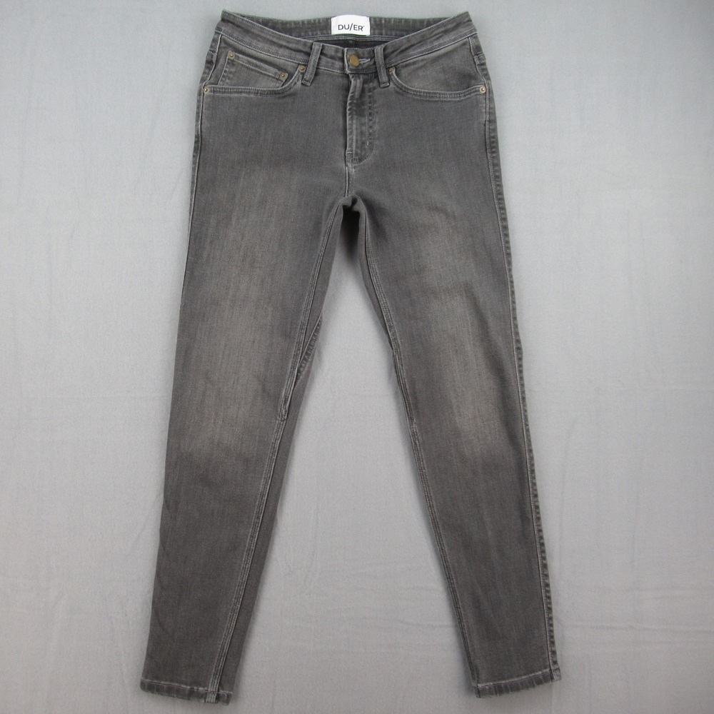 DU/ER Jeans Women 27x28 Grey Performance Denim Slim Fit WLF9A011
